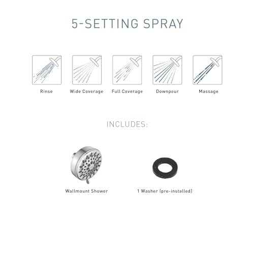 Moen Ignite Chrome Five-function Shower view 4