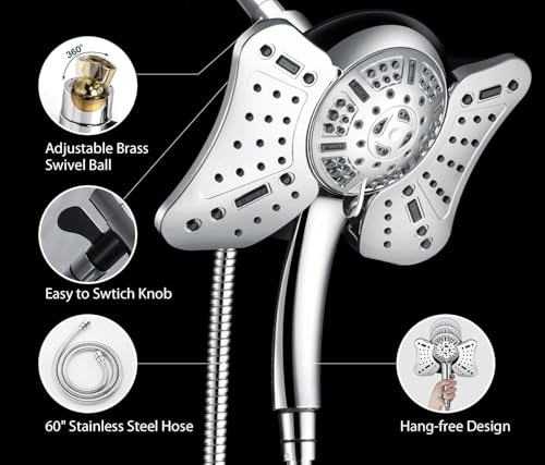 GRICH 2.5GPM Shower Head with view 5
