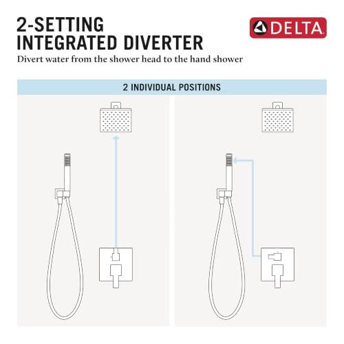 Delta Modern Square Shower System view 5