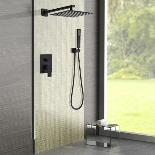 JingGang Matte Black Shower System view 2