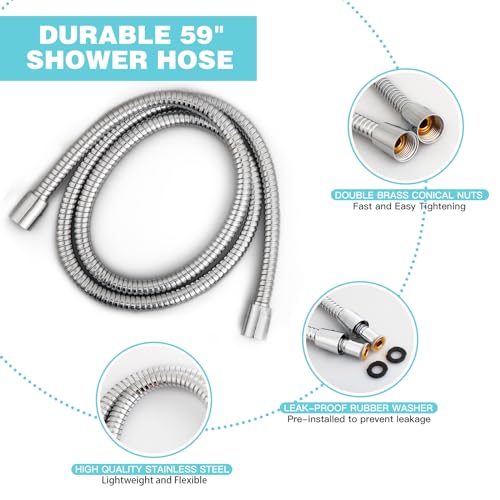 6-Setting Shower Head with Handheld view 5
