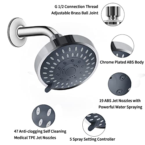 AISOSO Shower Head 2 PCS view 4