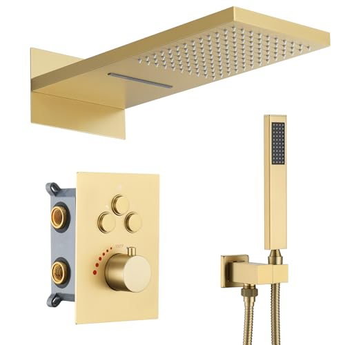 JetsBath Thermostatic Shower System Waterfall