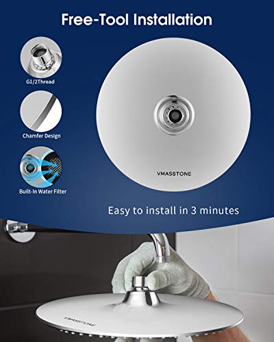 Waterfall Showerhead VMASSTONE High Pressure view 4