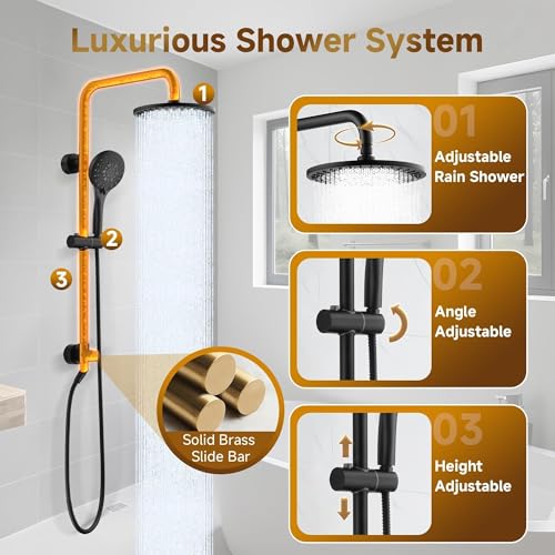 BRIGHT SHOWERS Rain Shower Head view 2