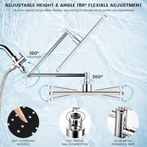 RNDIOZD Shower Head with Handheld view 5