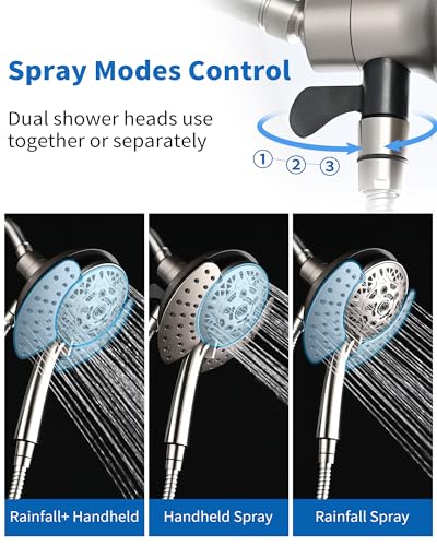 INAVAMZ Shower Head with Handheld view 3