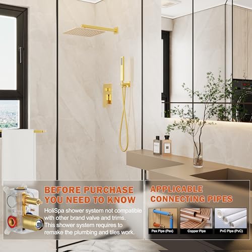 HoliSpa 12" Rain Shower System view 2