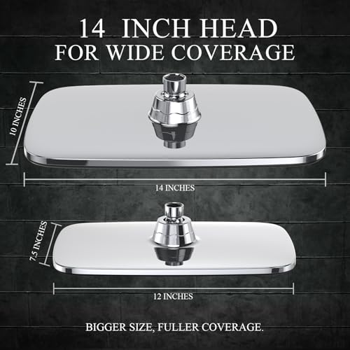 Veken 14" Wide Rain Shower view 3