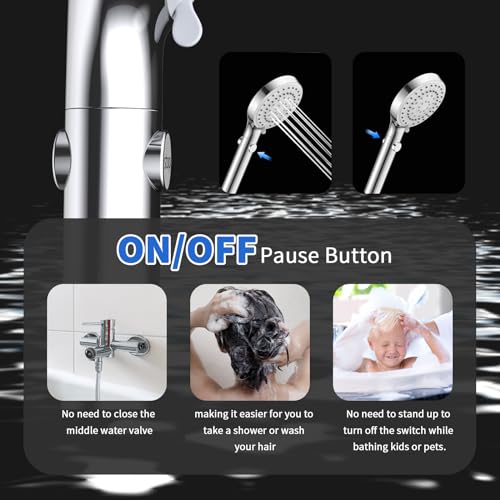 FASDUNT Shower Head with Handheld view 5