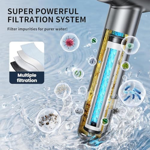 Filtered Shower Head with Handheld view 2