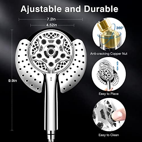 INAVAMZ Shower Head with Handheld view 5