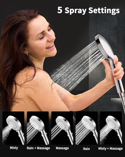 FASDUNT Shower Head with Handheld view 4