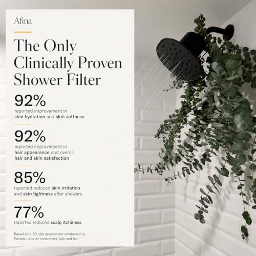 Afina Filtered Shower Head High view 3