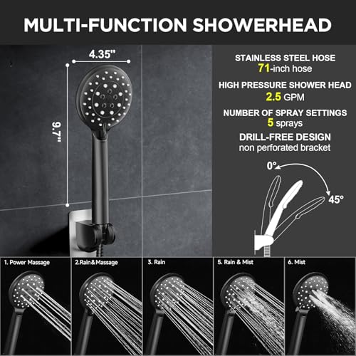 Veken 11.8" Rain Shower Head view 5