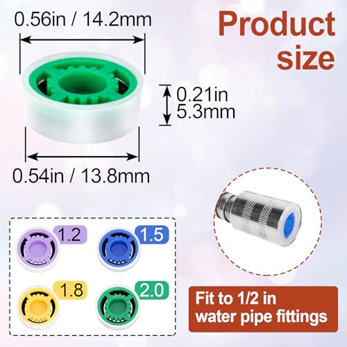 Isslly 4pcs Shower Head Flow view 2