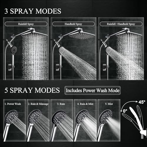 Veken 14" Wide Rain Shower view 4