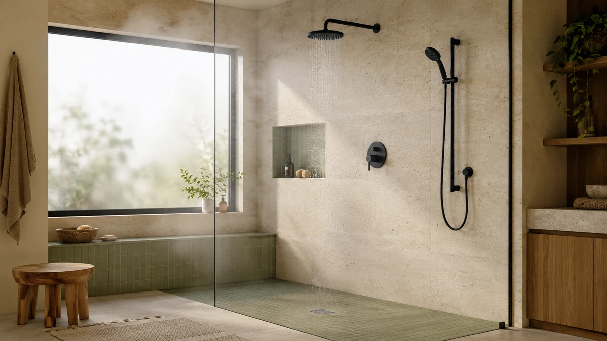 Fixed vs Handheld Shower Head comparison