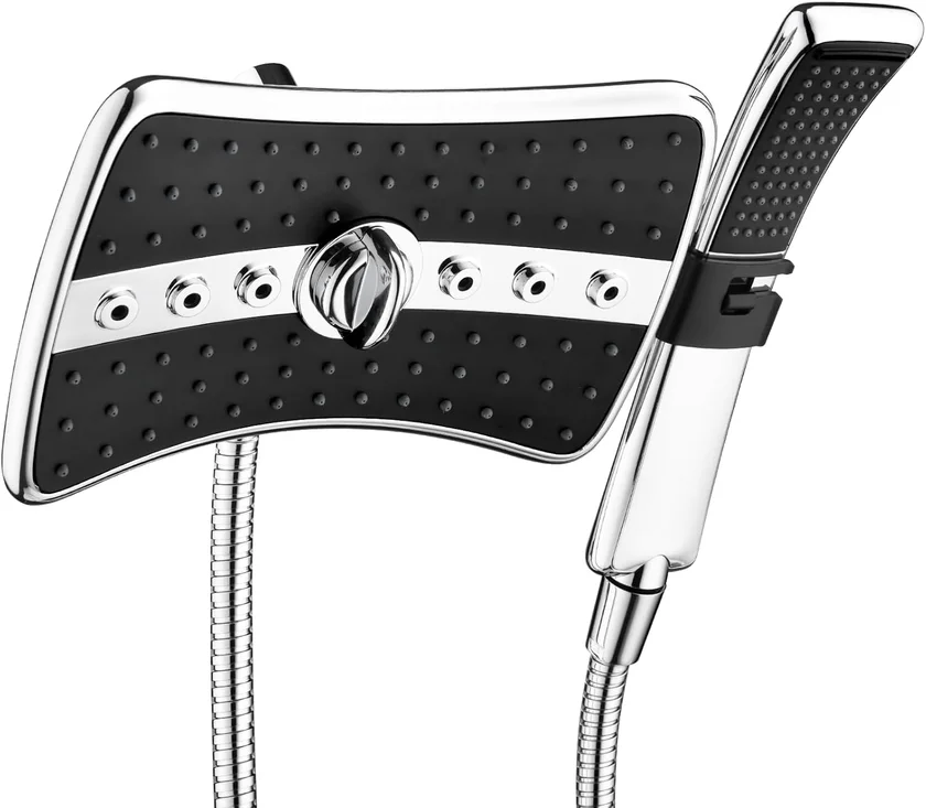 BRIGHT SHOWERS Dual Combo rainfall and handheld shower head set